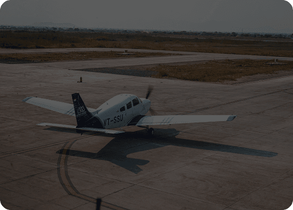 Aircraft on runway
